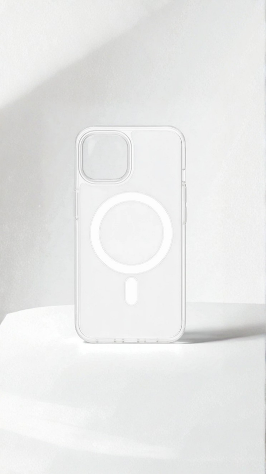 Carcasa iPhone 13-17 MagSafe Transparente - Carga Magnética